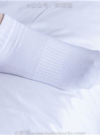 BoBoSocks袜啵啵 NO.080 小甜豆-帆布鞋、白棉袜、肉丝（花絮版）(55)